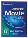 Fujifilm 25302636 DVD+r 6 Pack Movie Box