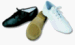 Adult White Leather Split Sole Jazz Shoes