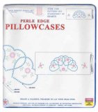 Joined Hearts Stamped Pillowcases-2/Pkg