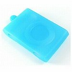 iPodshuffle2nd用クリスタルシリコンジャケット ブルーセ…