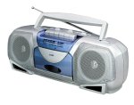 COBY CX244 Portable Stereo Radio & Cassette Recorder