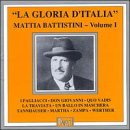 La Gloria d'Italia: Mattia Battistini, Vol.1