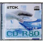 TV Ger&auml;te: TDK Speed-X 10Pk. CD Rohling 80min 700MB 48xSp. Jewel Case