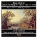 Schubert: Piano Trio, D898; Violin Sonata, D574; Mozart: "La Berg&egrave;re C&eacute;lim&egrave;ne" Variations