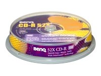 Kamerazubeh&ouml;r: BENQ 10x CDR Gold 700MB 80Min 52x Cakebox