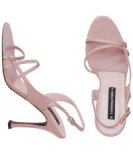 Constanca Basto light rose leather 'Cleef' sandals
