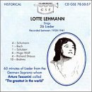 Lotte Lehmann Sings 26 Lieder (Recorded between 1928-1941)
