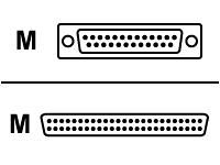 Elektronik und Foto: Adaptec ACK-D2L-1M SCSI1 Rundkabel extern DB25/S- DB50/S 1.00 m