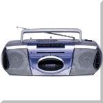 COBY CX244 Portable Stereo Radio & Cassette Recorder, Digital AV Players & Recorders