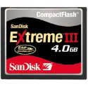 SanDisk SDCFX3-4096-901 4 GB Extreme III CompactFlash Card (Retail Package)