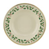 Lenox Holiday Gold Banded Ivory China Pasta Bowl Rim Soup by Lenox