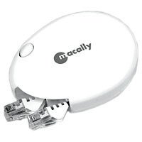MP3 Player: Macally Einziehbares Ethernet-Kabel Patchkabel Kat5 TP weiss 1.5 m