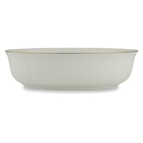 Lenox Courtyard Gold Ivory China Open Vegetable Bowl by Lenox