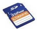 Festplatten: Secure Digital Card (SD) 512MB Kingston