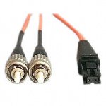 Elektronik und Foto: APC Fiber Glasfaser Patchkabel MTRJ auf ST Normung: 625�m 1m orange
