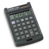 LS390H Pocket Calculator, Hard/Slide Case, Solar/Battery, 8-Digit Display
