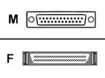 Elektronik und Foto: Adaptec ACK-DB25M-50HDF