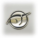 Invisible Pink Unicorn Lapel Pin - bright silver finish