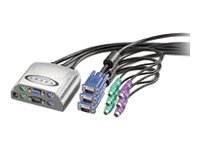 Elektronik und Foto: ACTEBIS VALUE Star KVMSwitch 4xPS/2 + Kabelgarnitur 1User - 4PCs