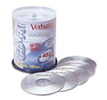 Verbatim CD-R 80 Minute 700MB 48x (100-Pack)