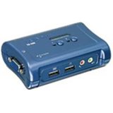 2PORT USB KVM Switch Kit with Audio 2 X 4FT 1.2M USB Kvm Cables