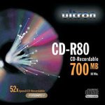 Audio und Video: ultron CD-R80 10Pk. CD Rohling 80min 700MB 52xSpeed JewelCase