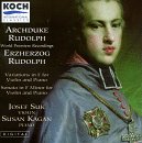 Rudolph: Variations In F For Violin And Piano/Sonata In F Minor