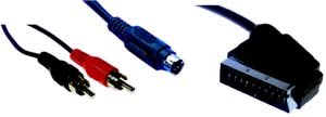 Festplatten: S-VHS an Scart Kabel - 2,00m