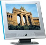 Hansol Multitech H700T 17" LCD Monitor with TV Tuner (Metallic)