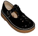 Aster USA T-Strap for Girls, Patent Leather