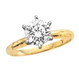 2.16 ct. K - VS1 Round Brilliant Cut Diamond Solitaire Ring