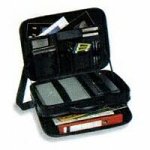 Digitalkameras: Dicota Tragetasche Notebook Tasche Comfort CaseL Luxe Leder grau 31x45x14