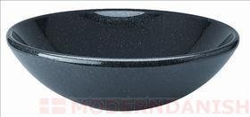 Black granite Polished Stone Bathroom Vessel Sink