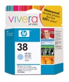 HP 38 Light Cyan Pigment Ink Cartridge with Vivera Inks (C9418A)