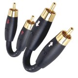 AudioQuest preamp jumper - RCA male to RCA male - set of 2