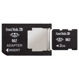 SanDisk - Flash memory card ( Memory Stick PRO Duo adapter included ) - 2 GB - Memory Stick Micro M2