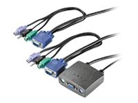 Elektronik und Foto: ACTEBIS VALUE Star KVMSwitch 2xPS/2 + Audio + Kabelgarnitur 1User - 2PCs