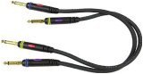 Planet Waves Gold-Plated Straight 1/4"-1/4" Patch Cables/2 Pack, 1 Foot