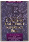 Nkjv Ultrathin Large Print Reference Bible: NKJV, Ultrathin, Large Print, Reference, Thumb Indexed, Black Genuine Leather (King James Version)
