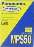 Panasonic VW-MPS50P Video Print Kit MPS50, includes 50 sheets of print paper and one ribbon for AG-EP50 Color Video Printer, Ink cassette included, Works with the following Panasonic color video printer models: AGEP50, PVMP10, PVPD2100, NVMPD1, PVPD200