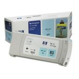 No. 83 UV Ink Cartridge for Designjet 5000UV/5000PS-UV, Light Cyan (HEWC4944A)