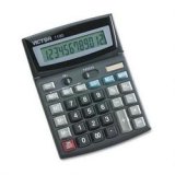 VCT1190 Desktop Calculator, Battery/Solar, 12-Digit LCD Display (VCT1190)