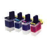 Take4Less 4-pack LC41 LC-41 (1B,1C,1M,1Y) Brother Compatible Ink Cartridges for Brother Printer FAX420 FAX620 FAX1840 FAX1940 FAX2240 MFC210 MFC3240 MFC3340 MFC5540 MFC5840