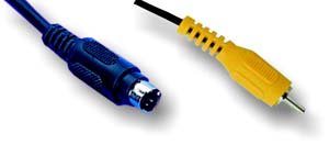 Festplatten: S-VHS / Chinch Kabel - 0,20m