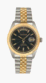Review   / CROTON DRESS WATCH DIAMOND MARKER DAY/DATE BLACK DIAL 2-TONE CR307722TTBK