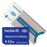 SanDisk 4096MB (4.0GB) Memory Stick Pro Duo Card