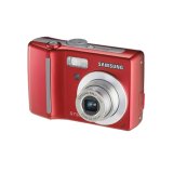 Samsung Digimax S730 Point and Shoot Digital Camera 7.2 Megapixel, 3x Optical Zoom, 5x Digital Zoom, 2.5" LCD Screen, USB 2.0, Red