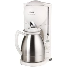 Krups Aroma Control Coffeemaker with Thermal Carafe and Programmable Timer, White and... by Coffee Makers