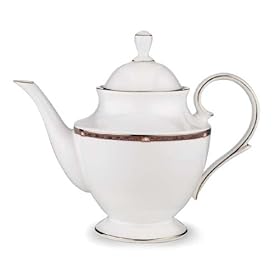 Lenox Pearlescence Platinum Bone China Teapot by Bone China