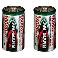 Elektronik und Foto: Ansmann X 4 Energy Mono NiMH D 8000 mA 2er Pack